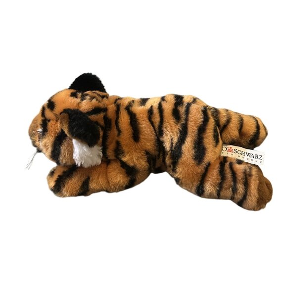 FAO Schwarz Plush Stuffed Wild Animal Lot - Rabbit 12" High Red Panda 18" Tiger - Picture 5 of 10